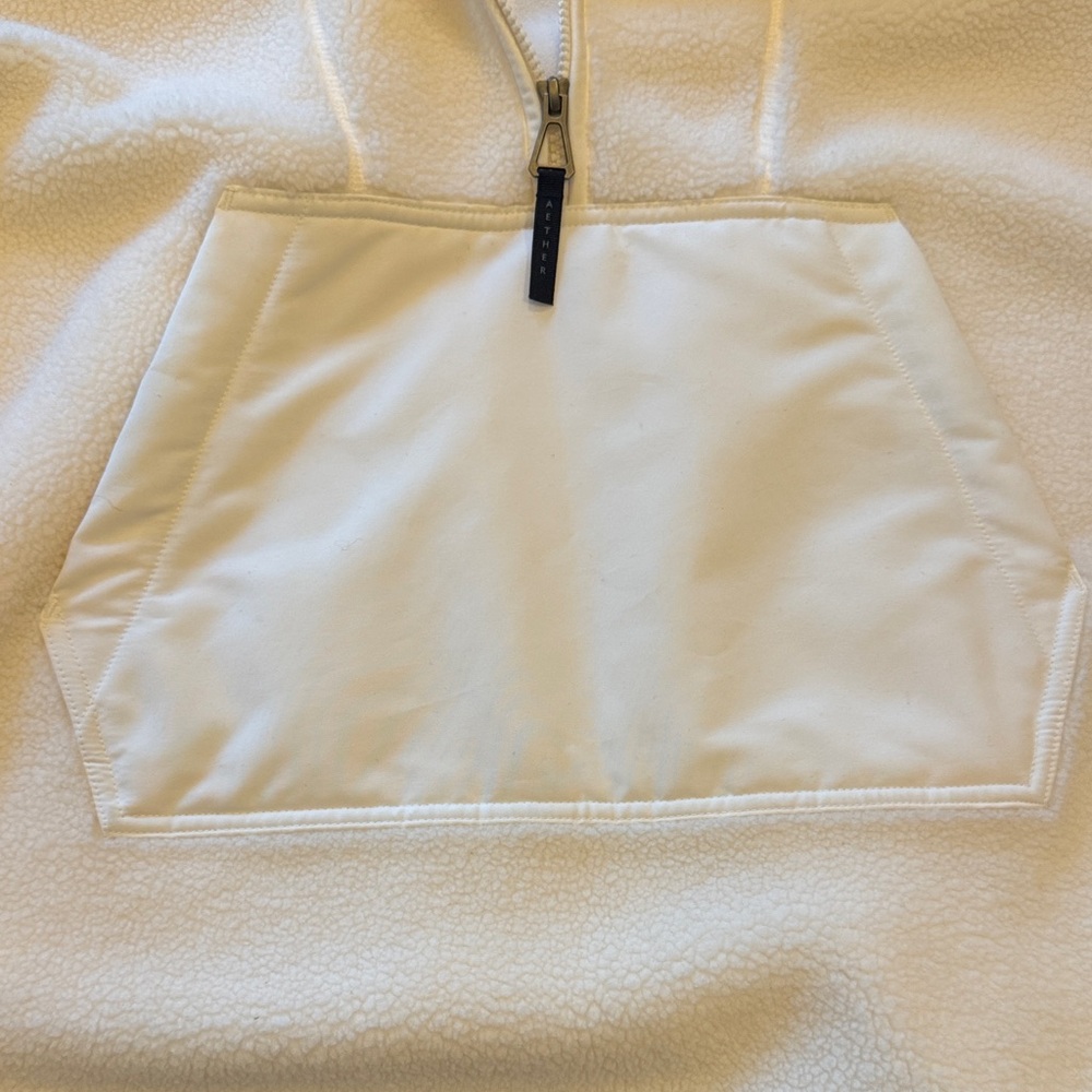 Aether Cream Fleece Quarter-Zip Pullover - Picture 5 of 12